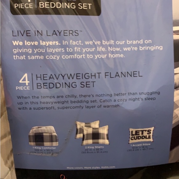 Cuddl Duds Bedding King Size Cuddl Dude Gray Checkered Comforter